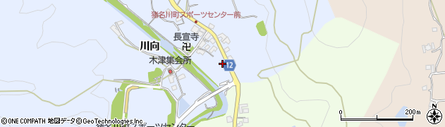 兵庫県猪名川町（川辺郡）木津（細ヵ平井）周辺の地図