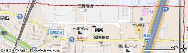 京都府長岡京市馬場（図所）周辺の地図