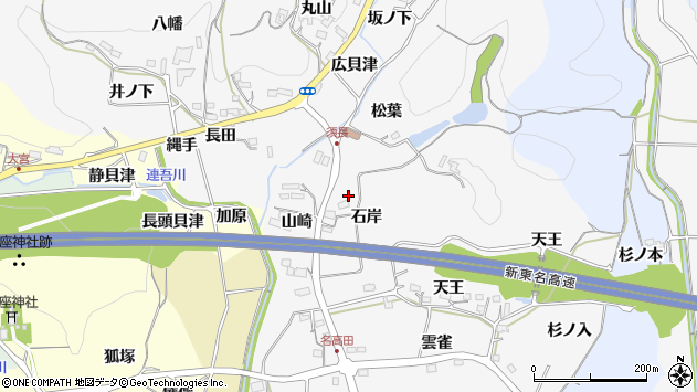 〒441-1311 愛知県新城市須長の地図