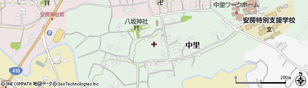 千葉県館山市中里周辺の地図