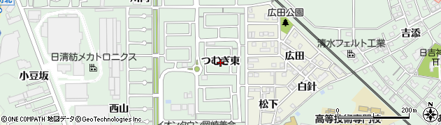 愛知県岡崎市美合町（つむぎ東）周辺の地図