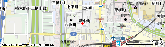京都府京都市伏見区新中町周辺の地図