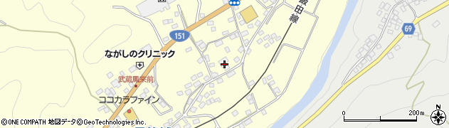 愛知県新城市長篠（峰貝津）周辺の地図