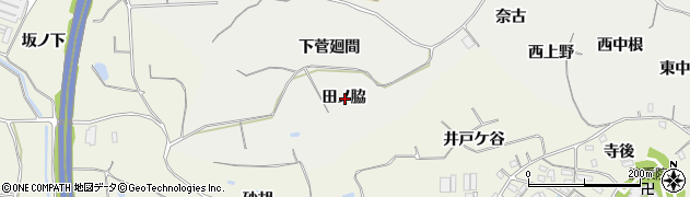 愛知県知多郡阿久比町阿久比田ノ脇周辺の地図