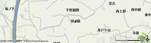 愛知県阿久比町（知多郡）阿久比（田ノ脇）周辺の地図