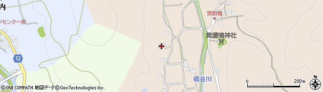 兵庫県川辺郡猪名川町槻並奥西垣内周辺の地図