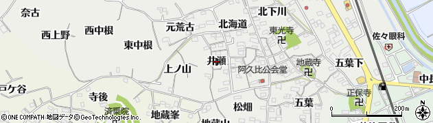 愛知県阿久比町（知多郡）阿久比（井瀬）周辺の地図
