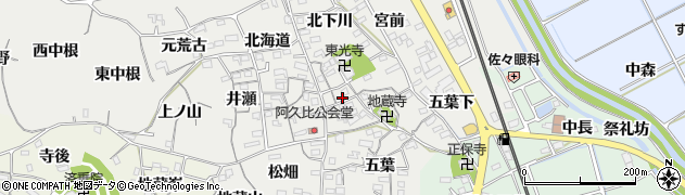 愛知県阿久比町（知多郡）阿久比（高川）周辺の地図