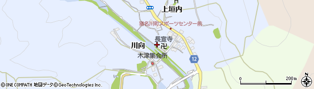 兵庫県猪名川町（川辺郡）木津（有井）周辺の地図