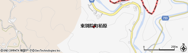 京都府亀岡市東別院町栢原周辺の地図