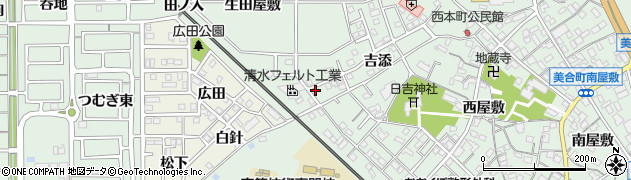 愛知県岡崎市美合町山道周辺の地図