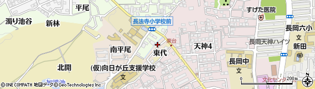京都府長岡京市今里南平尾1周辺の地図