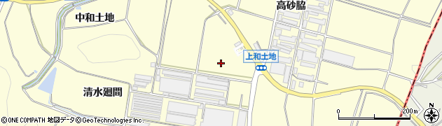 愛知県常滑市矢田（上和土地）周辺の地図