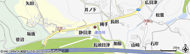 愛知県新城市大宮（静貝津）周辺の地図