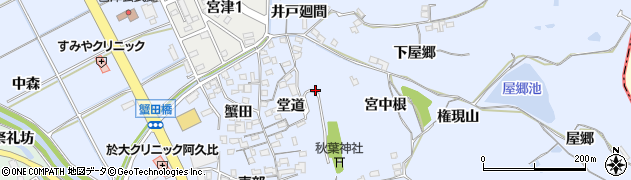 愛知県阿久比町（知多郡）宮津（宮上ノ山）周辺の地図