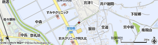 愛知県知多郡阿久比町宮津八反田周辺の地図