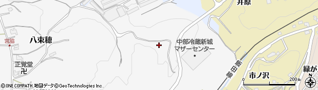 愛知県新城市八束穂（イバラ）周辺の地図