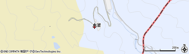 京都府宇治市東笠取（水釜）周辺の地図