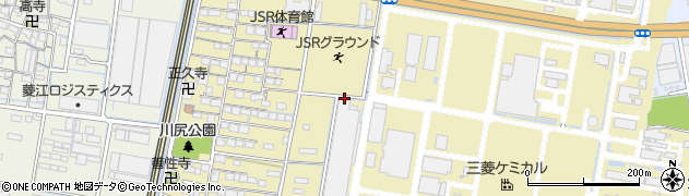 三重県四日市市川尻町周辺の地図