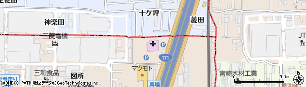 京都府長岡京市馬場（北石ケ町）周辺の地図