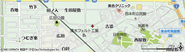 愛知県岡崎市美合町（天白）周辺の地図