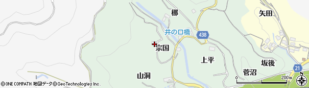 愛知県新城市牛倉（宗国）周辺の地図