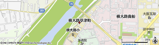 京都府京都市伏見区横大路草津町周辺の地図