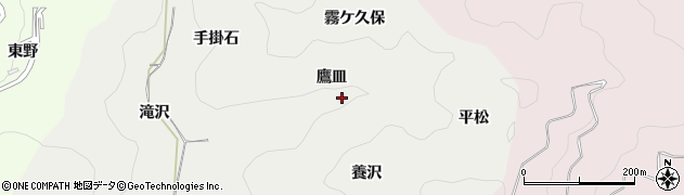 愛知県岡崎市樫山町鷹皿周辺の地図