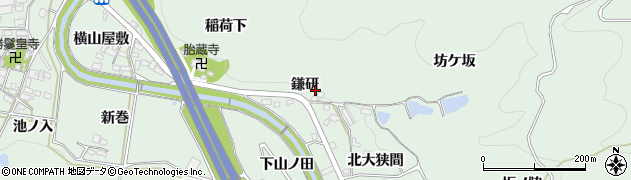 愛知県岡崎市保母町（鎌研）周辺の地図