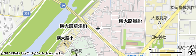 京都府京都市伏見区横大路東裏町周辺の地図