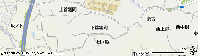 愛知県知多郡阿久比町阿久比下菅廻間周辺の地図