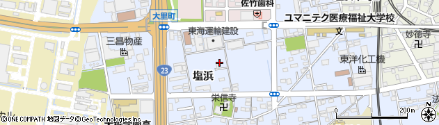 三重県四日市市塩浜周辺の地図