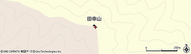 田幸山周辺の地図