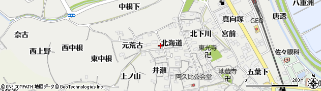 愛知県知多郡阿久比町阿久比北海道1周辺の地図