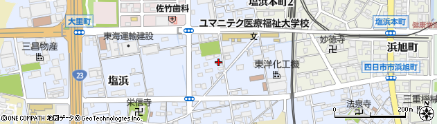 三重県四日市市塩浜610周辺の地図