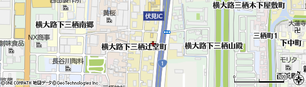 京都府京都市伏見区横大路下三栖辻堂町周辺の地図