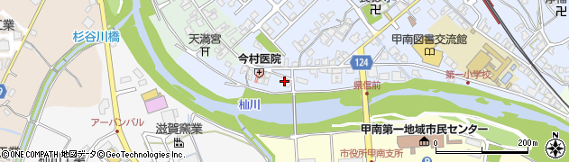 滋賀県甲賀市甲南町深川2184周辺の地図