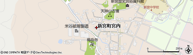兵庫県たつの市新宮町宮内周辺の地図
