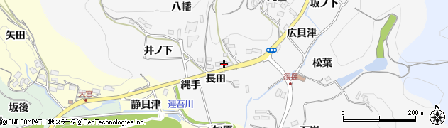 愛知県新城市須長（長田）周辺の地図