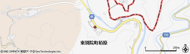 京都府亀岡市東別院町栢原（上日影）周辺の地図