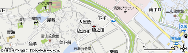愛知県常滑市金山大屋敷8周辺の地図