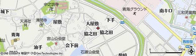 愛知県常滑市金山大屋敷5周辺の地図