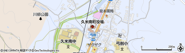 岡山県久米南町（久米郡）周辺の地図