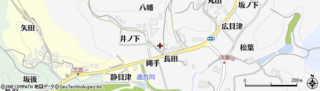 愛知県新城市須長（縄手）周辺の地図