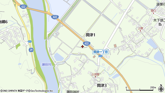 〒520-2277 滋賀県大津市関津の地図