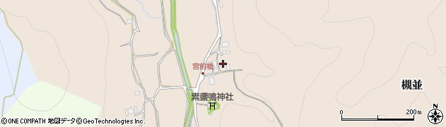 兵庫県川辺郡猪名川町槻並宮ノ前周辺の地図