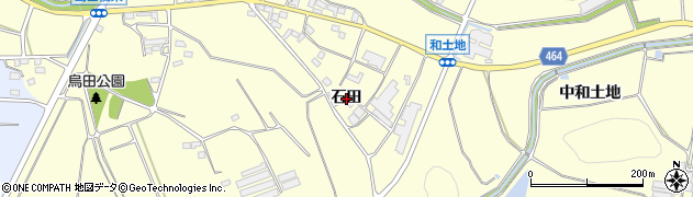 愛知県常滑市矢田（石田）周辺の地図