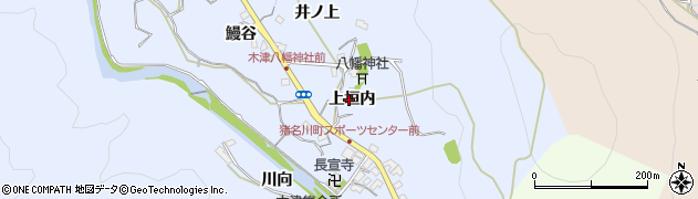 兵庫県猪名川町（川辺郡）木津（上垣内）周辺の地図