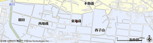 愛知県常滑市久米東地蔵周辺の地図
