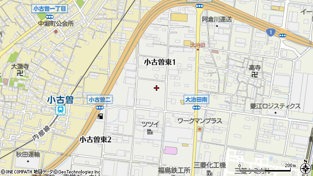 〒510-0951 三重県四日市市小古曽東の地図